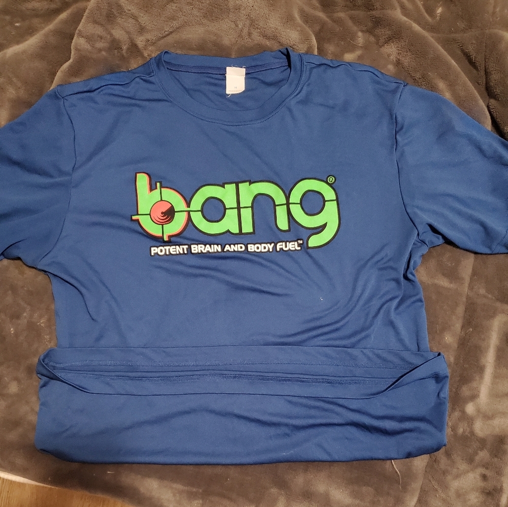 Bang energy drink athletic shirt